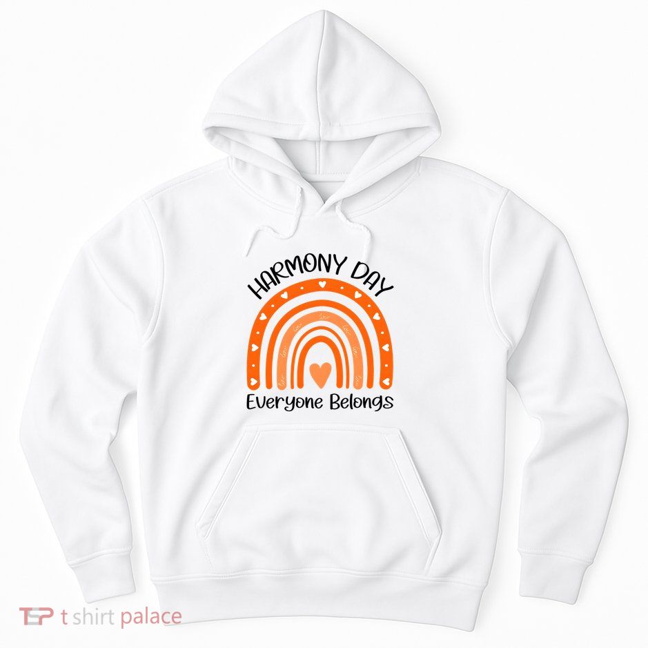 Rainbow Harmony Day Everyone Belongs Hoodie