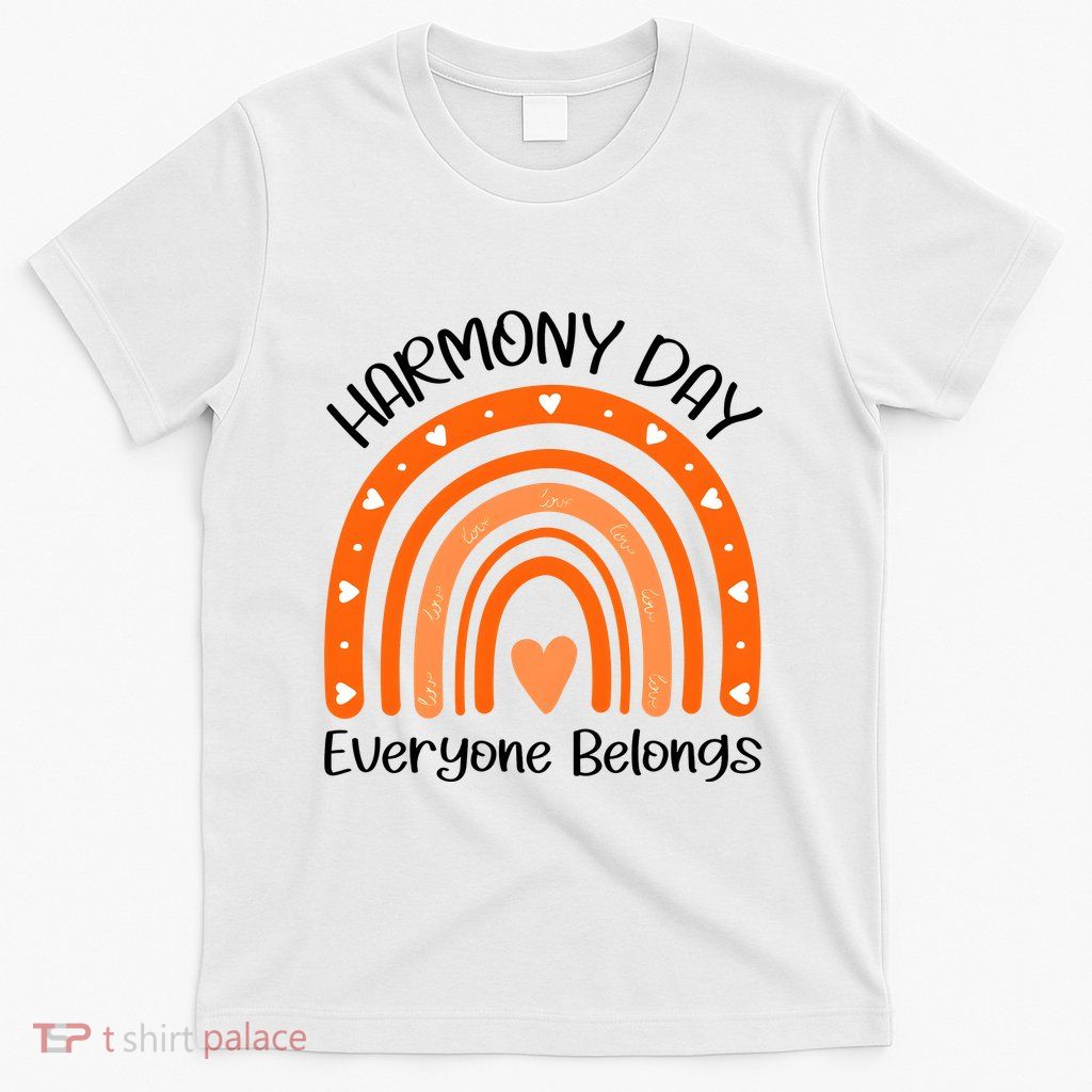Rainbow Harmony Day Everyone Belongs T-Shirt