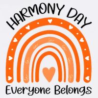 Rainbow Harmony Day Everyone Belongs Button