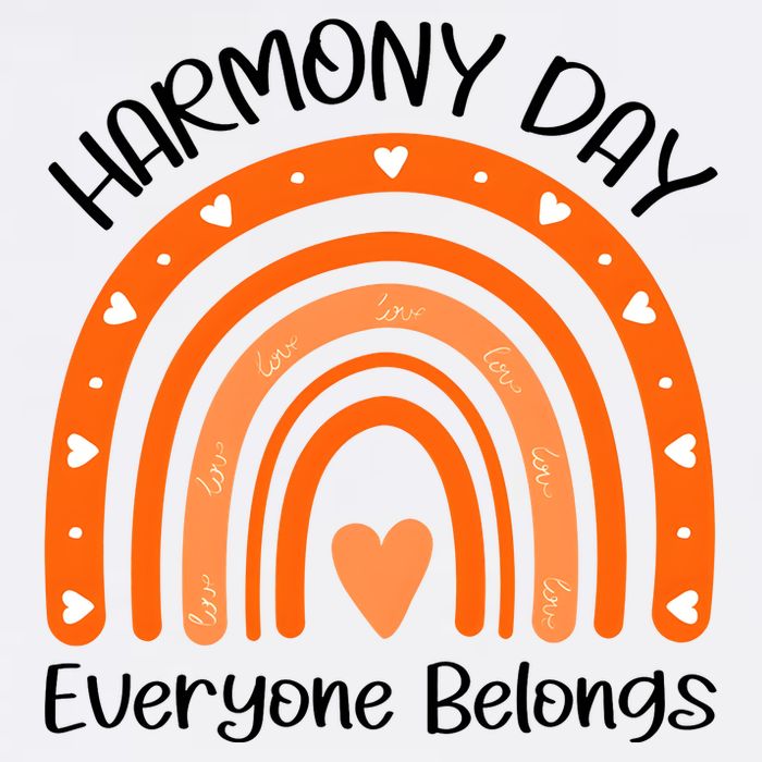 Rainbow Harmony Day Everyone Belongs Button