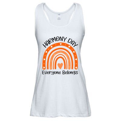 Rainbow Harmony Day Everyone Belongs Ladies Essential Flowy Tank