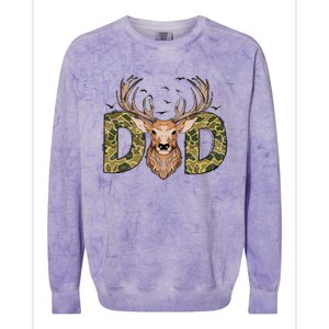 Retro Hunter Dad Deer Hunting Colorblast Crewneck Sweatshirt