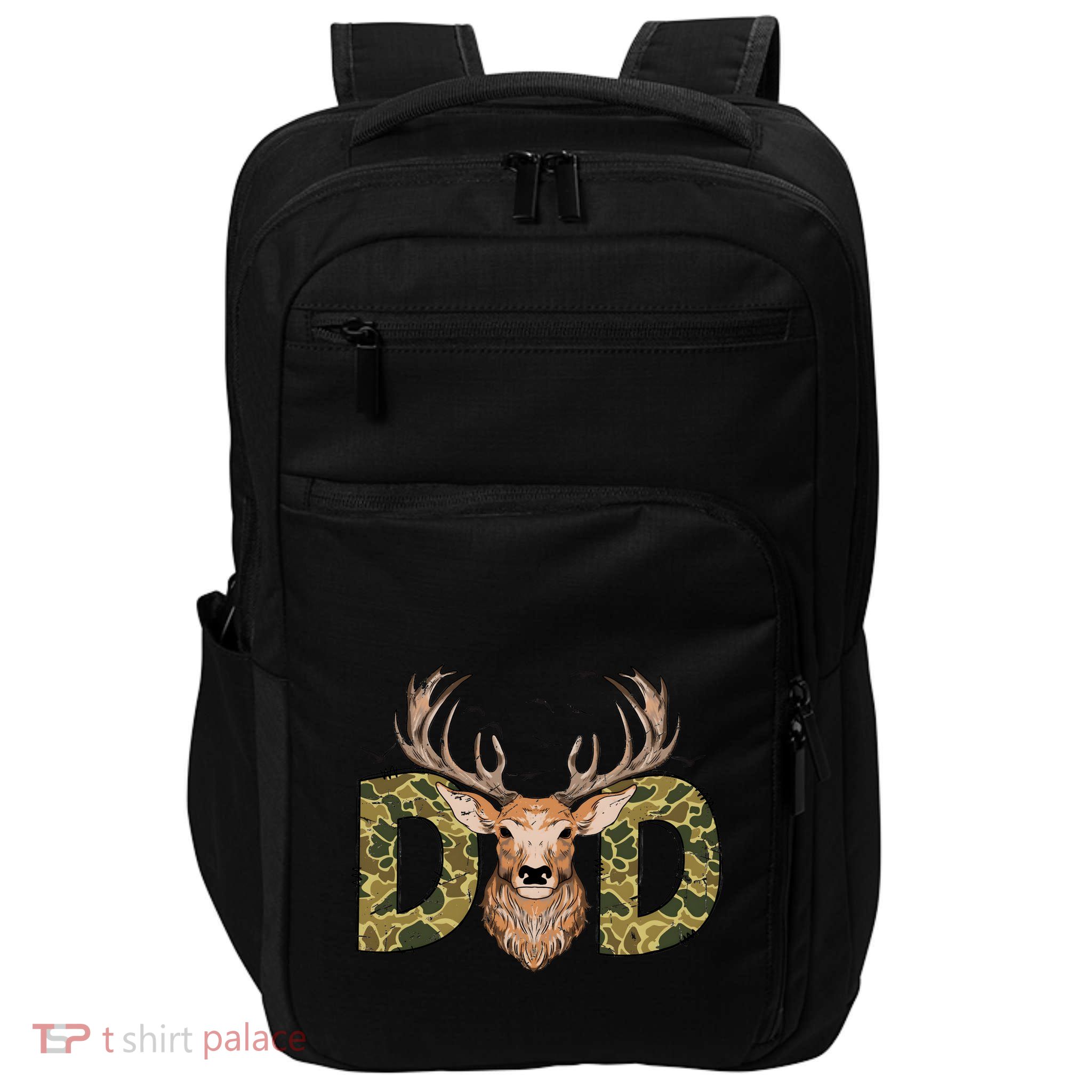 Retro Hunter Dad Deer Hunting Impact Tech Backpack
