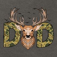 Retro Hunter Dad Deer Hunting Cotton Canvas Backpack
