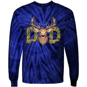 Retro Hunter Dad Deer Hunting Tie-Dye Long Sleeve Shirt