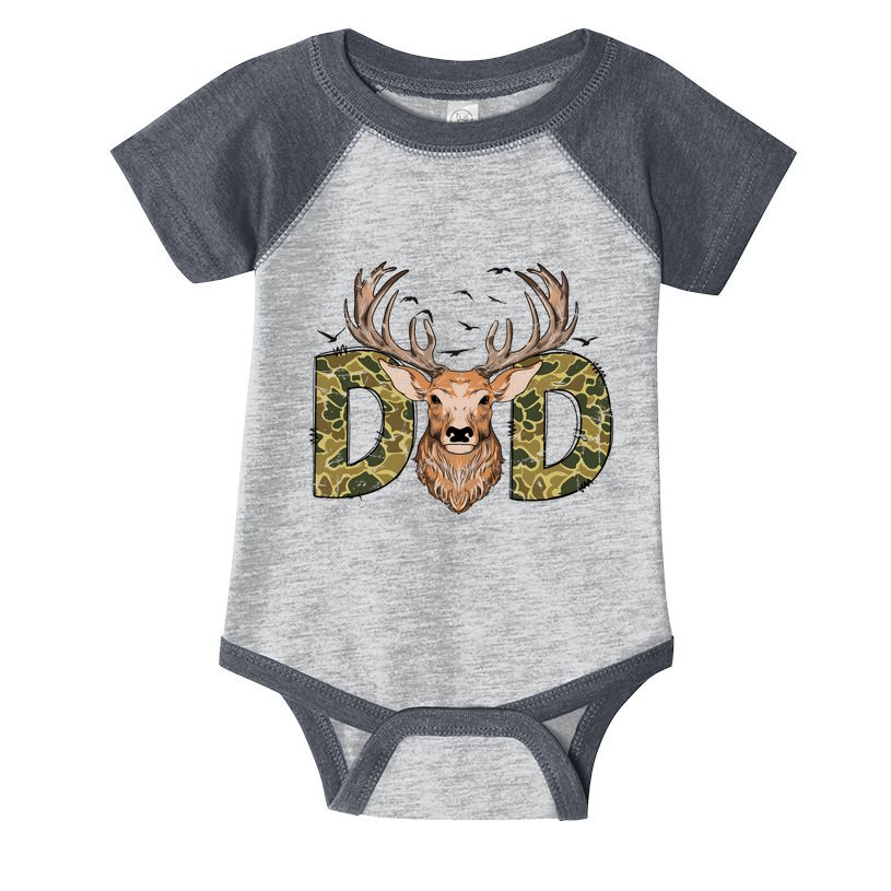 Retro Hunter Dad Deer Hunting Infant Baby Jersey Bodysuit