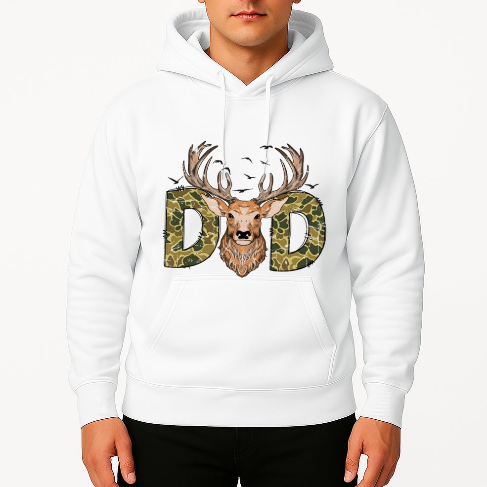 Retro Hunter Dad Deer Hunting Hoodie