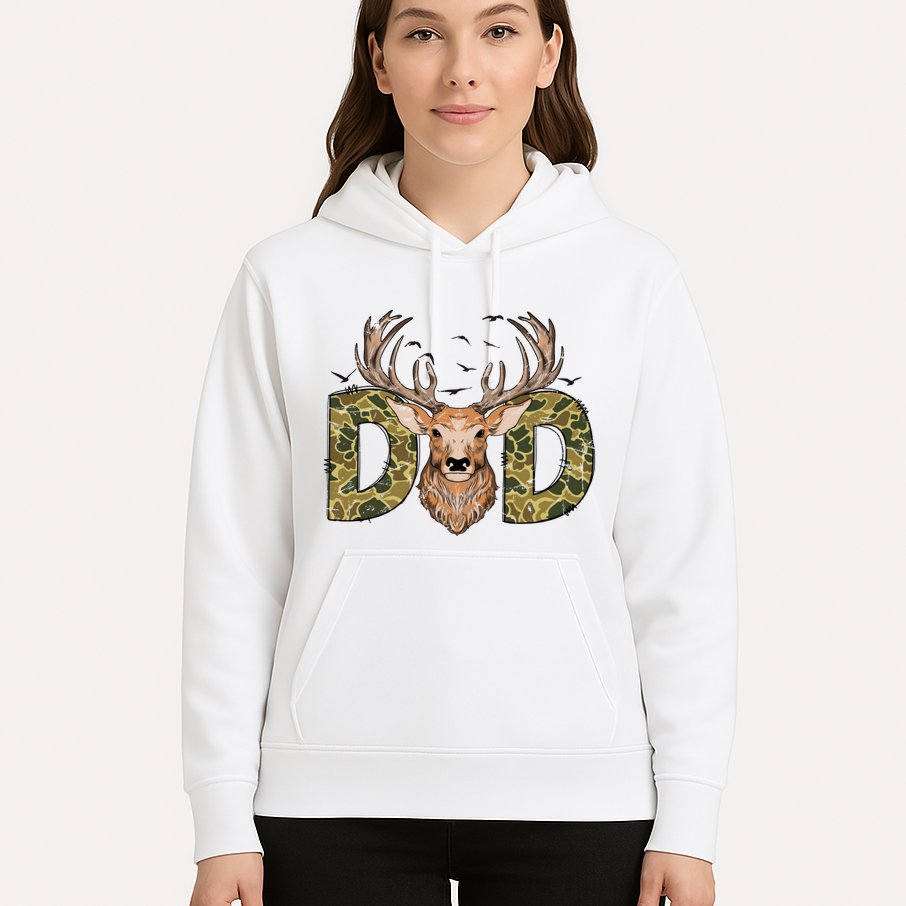 Retro Hunter Dad Deer Hunting Hoodie