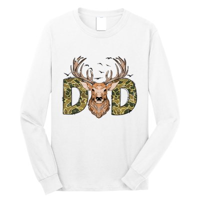 Retro Hunter Dad Deer Hunting Long Sleeve Shirt