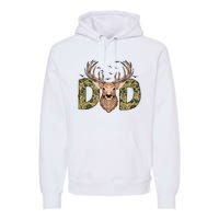 Retro Hunter Dad Deer Hunting Premium Hoodie