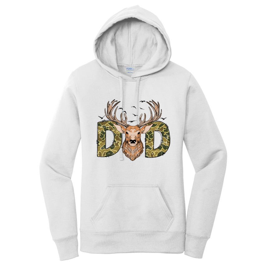 Retro Hunter Dad Deer Hunting Women's Pullover Hoodie