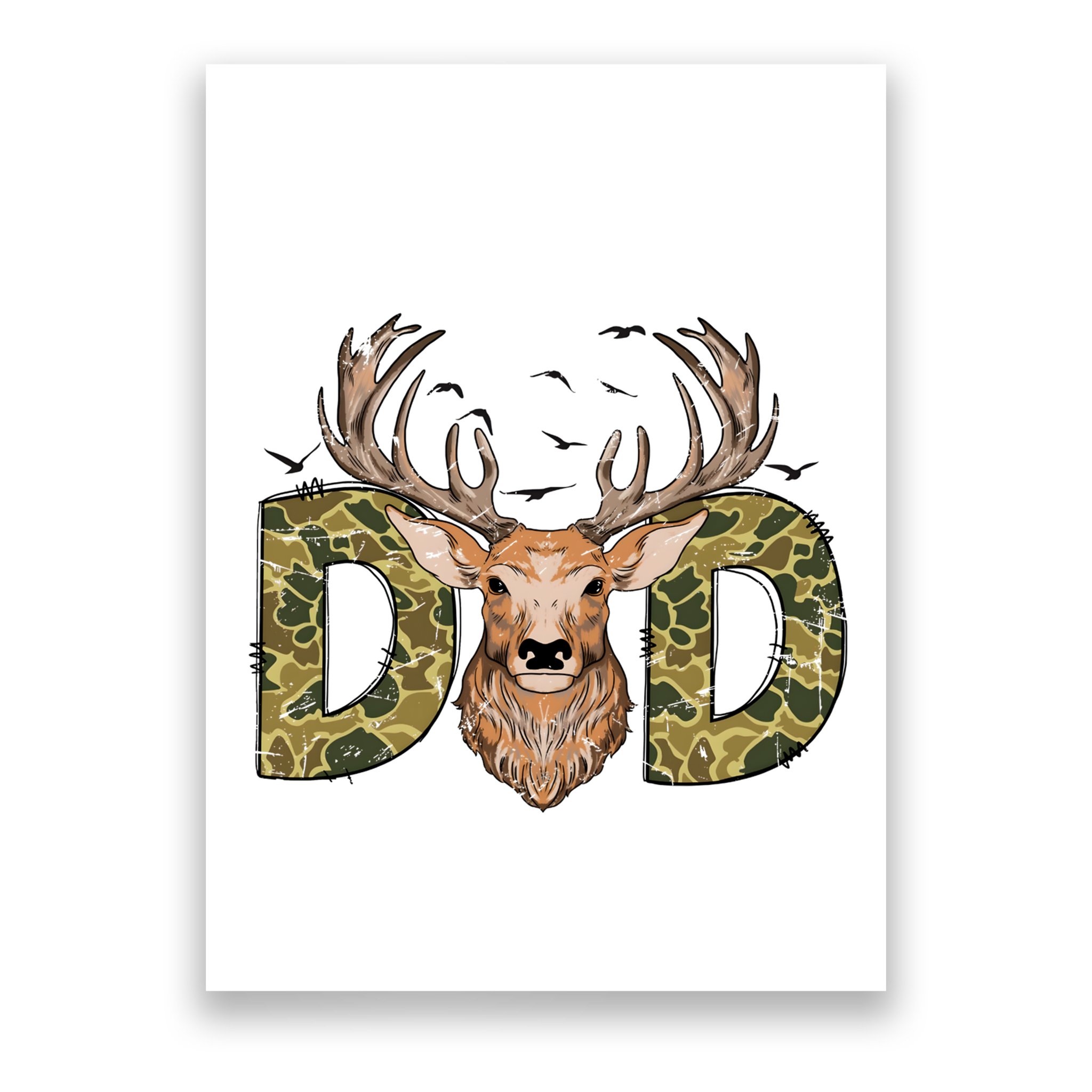 Retro Hunter Dad Deer Hunting Poster