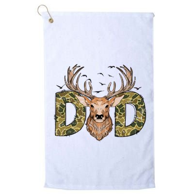 Retro Hunter Dad Deer Hunting Golf Towel