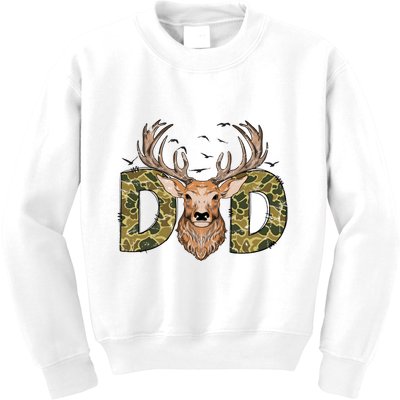 Retro Hunter Dad Deer Hunting Kids Sweatshirt
