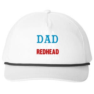 Redhead Hair Dad Fathers Day Funny Saying Gift Snapback Five-Panel Rope Hat