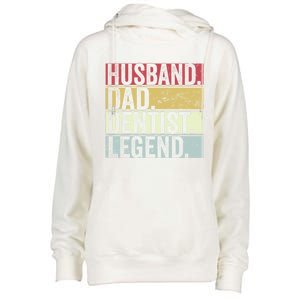 Retro Husband Dad Dentist Legend Funny Gift For Fathers Day Great Gift Womens Funnel Neck Pullover Hood