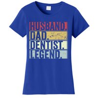 Retro Husband Dad Dentist Legend Funny Gift For Fathers Day Great Gift Women's T-Shirt