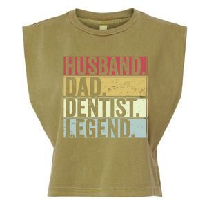 Retro Husband Dad Dentist Legend Funny Gift For Fathers Day Great Gift Garment-Dyed Women's Muscle Tee