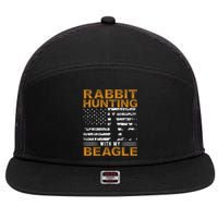 Rabbit Hunting Dog Beagle Hunter Hunting Dog Beagles 7 Panel Mesh Trucker Snapback Hat