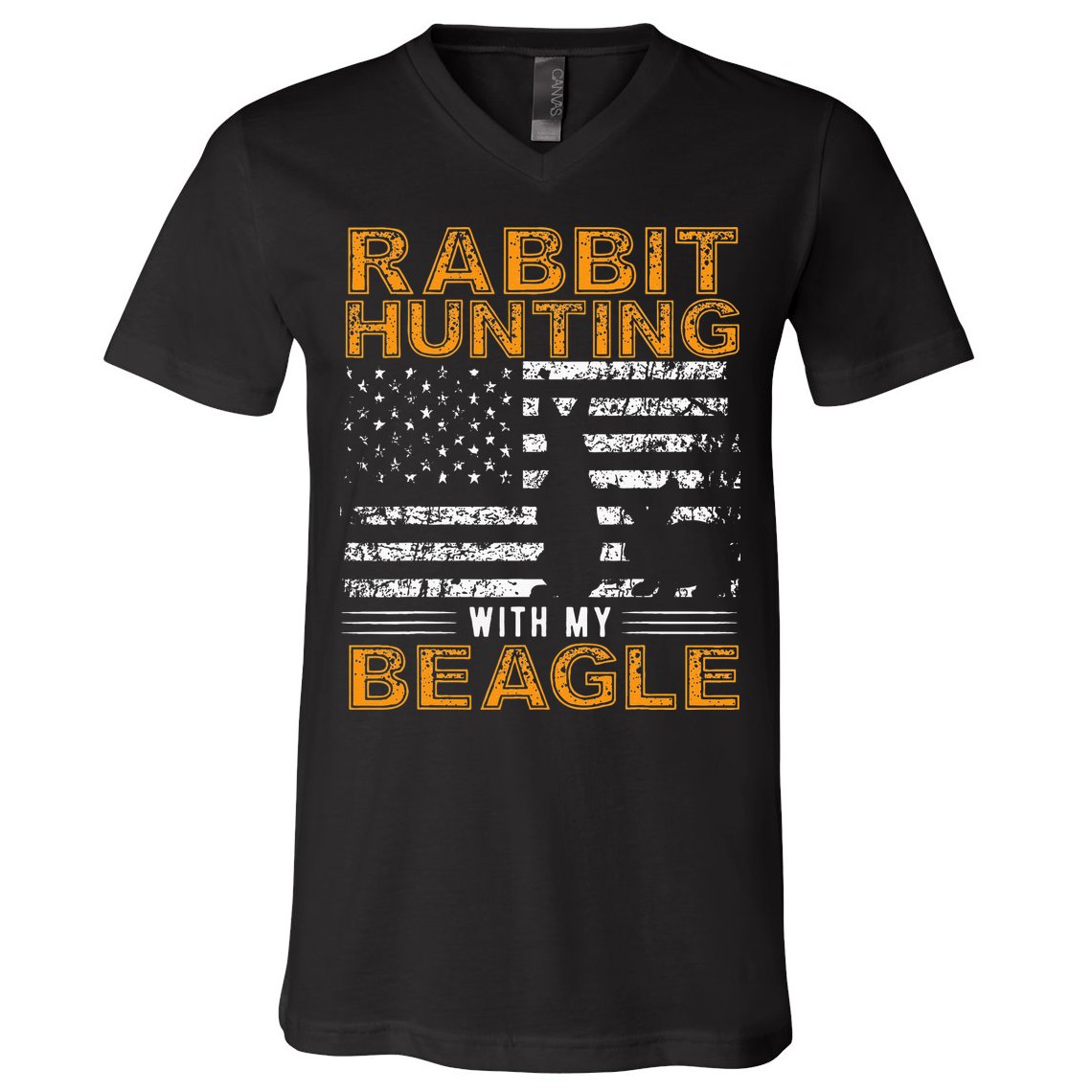 Rabbit Hunting Dog Beagle Hunter Hunting Dog Beagles V-Neck T-Shirt