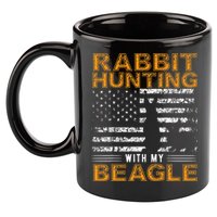 Rabbit Hunting Dog Beagle Hunter Hunting Dog Beagles 11oz C Handle Ceramic Mug