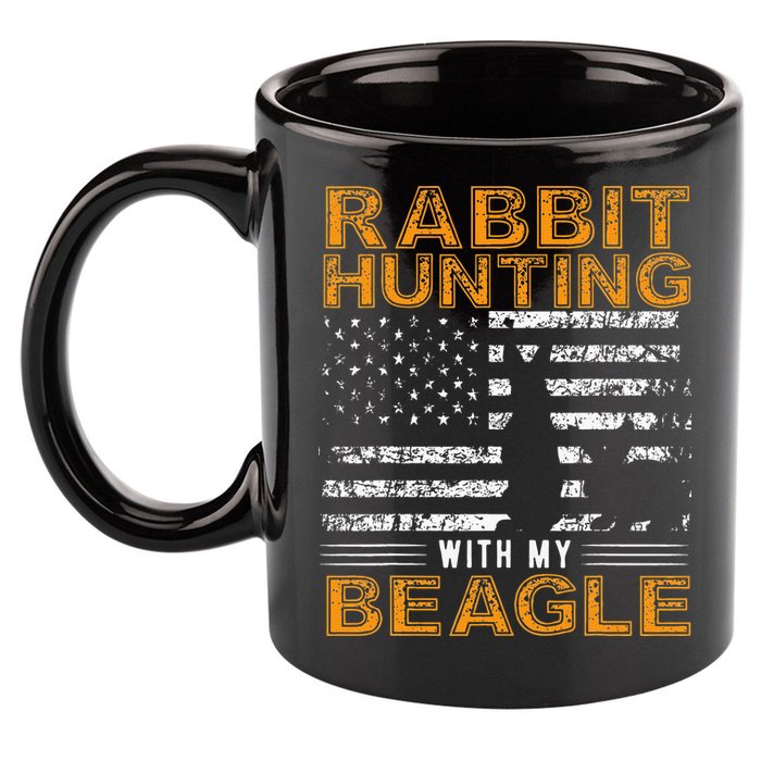 Rabbit Hunting Dog Beagle Hunter Hunting Dog Beagles 11oz C Handle Ceramic Mug