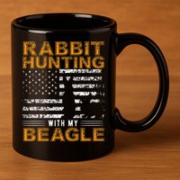 Rabbit Hunting Dog Beagle Hunter Hunting Dog Beagles 11oz C Handle Ceramic Mug