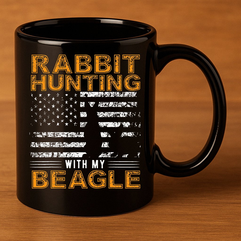 Rabbit Hunting Dog Beagle Hunter Hunting Dog Beagles 11oz C Handle Ceramic Mug