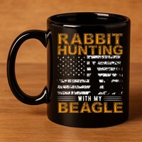 Rabbit Hunting Dog Beagle Hunter Hunting Dog Beagles 11oz C Handle Ceramic Mug
