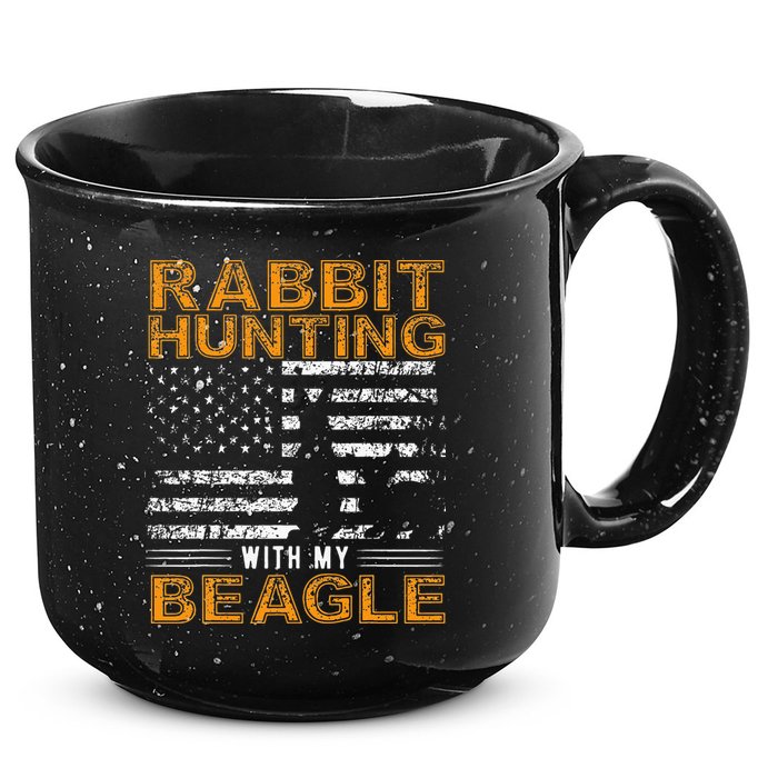 Rabbit Hunting Dog Beagle Hunter Hunting Dog Beagles 15oz Campfire Ceramic Mug