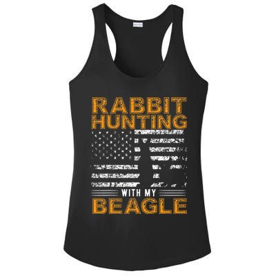 Rabbit Hunting Dog Beagle Hunter Hunting Dog Beagles Ladies PosiCharge Competitor Racerback Tank