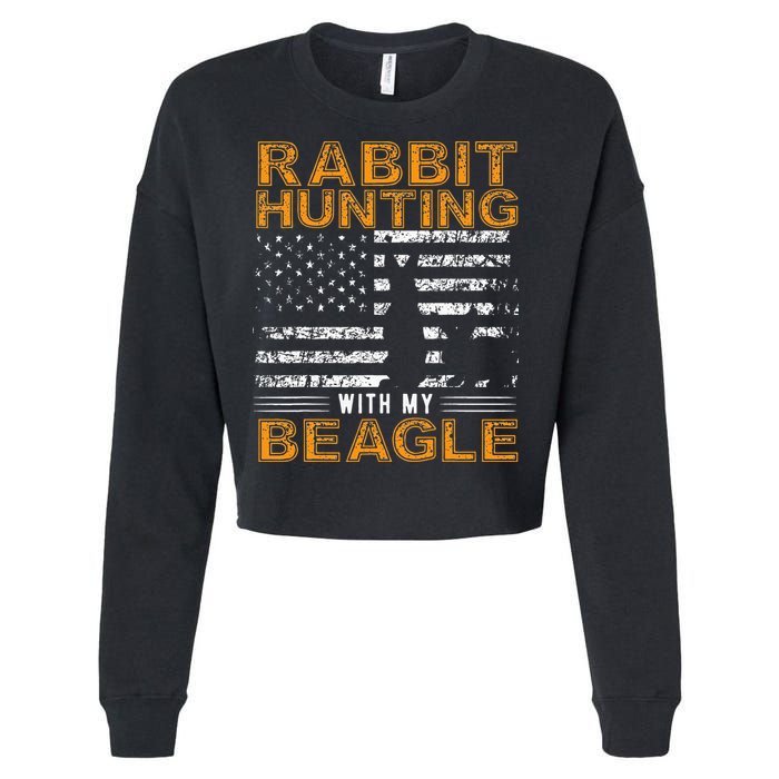 Rabbit Hunting Dog Beagle Hunter Hunting Dog Beagles Cropped Pullover Crew