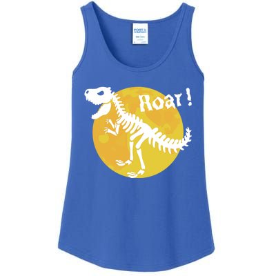 Roar! Halloween Dinosaur Skeleton Full Moon TRex Dino Gift Ladies Essential Tank