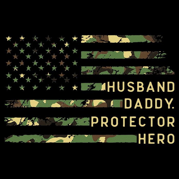 Retro Husband Daddy Protector Hero Fathers Day For Dad Flexfit Unipanel Trucker Cap