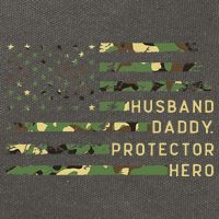 Retro Husband Daddy Protector Hero Fathers Day For Dad Cotton Canvas Backpack