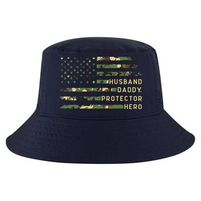 Retro Husband Daddy Protector Hero Fathers Day For Dad Cool Comfort Performance Bucket Hat