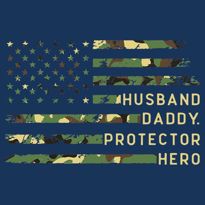 Retro Husband Daddy Protector Hero Fathers Day For Dad 16 in Basic Backpack