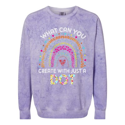 Rainbow Happy Dot Day September 15 What You Can Colorblast Crewneck Sweatshirt