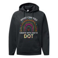 Rainbow Happy Dot Day September 15 What You Can Performance Fleece Hoodie