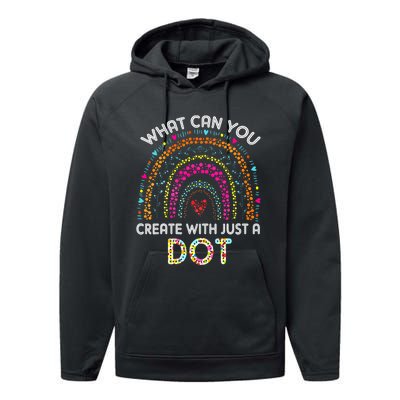 Rainbow Happy Dot Day September 15 What You Can Performance Fleece Hoodie