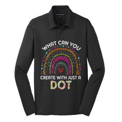 Rainbow Happy Dot Day September 15 What You Can Silk Touch Performance Long Sleeve Polo