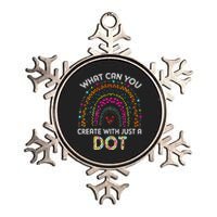 Rainbow Happy Dot Day September 15 What You Can Metallic Star Ornament