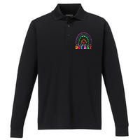 Rainbow Happy Dot Day 2024 15th September Performance Long Sleeve Polo