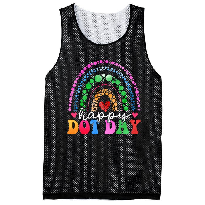 Rainbow Happy Dot Day 2024 15th September Mesh Reversible Basketball Jersey Tank