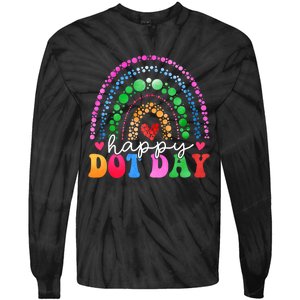 Rainbow Happy Dot Day 2024 15th September Tie-Dye Long Sleeve Shirt