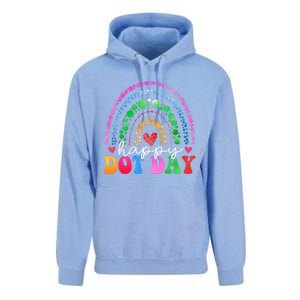 Rainbow Happy Dot Day 2024 15th September Unisex Surf Hoodie