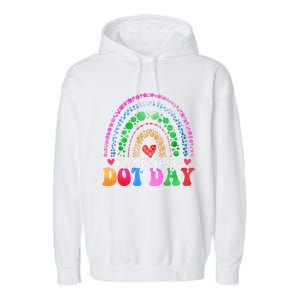 Rainbow Happy Dot Day 2024 15th September Garment-Dyed Fleece Hoodie