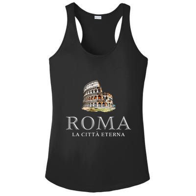 Rome He Eternal City Colosseum Ladies PosiCharge Competitor Racerback Tank