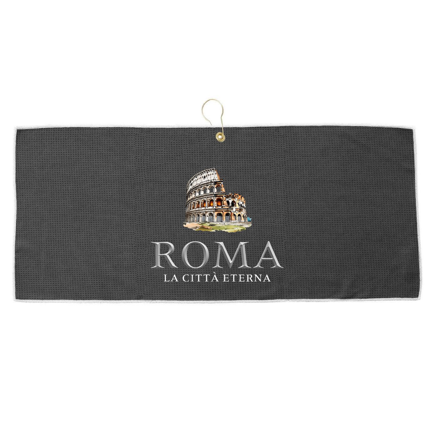 Rome He Eternal City Colosseum Large Microfiber Waffle Golf Towel