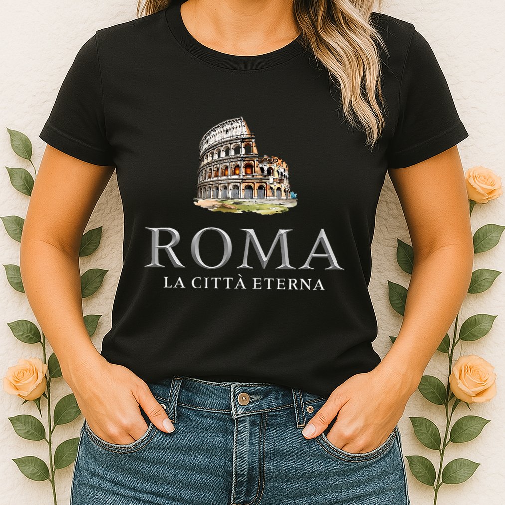 Rome He Eternal City Colosseum Womens T-Shirt